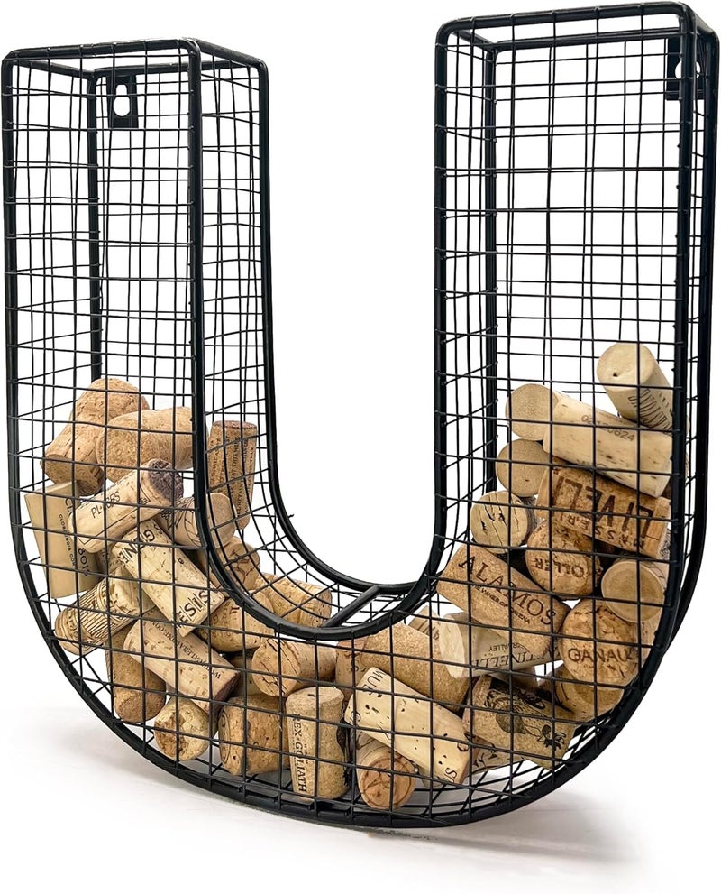 Oeno Wine Cork Holder Metal Display Collector Full Alphabet Display Letters & More (U) - Image 3